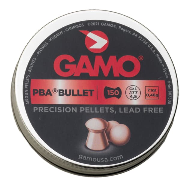 Gamo 632272054 PBA Bullet High Velocity 177 Copper 150/Tin