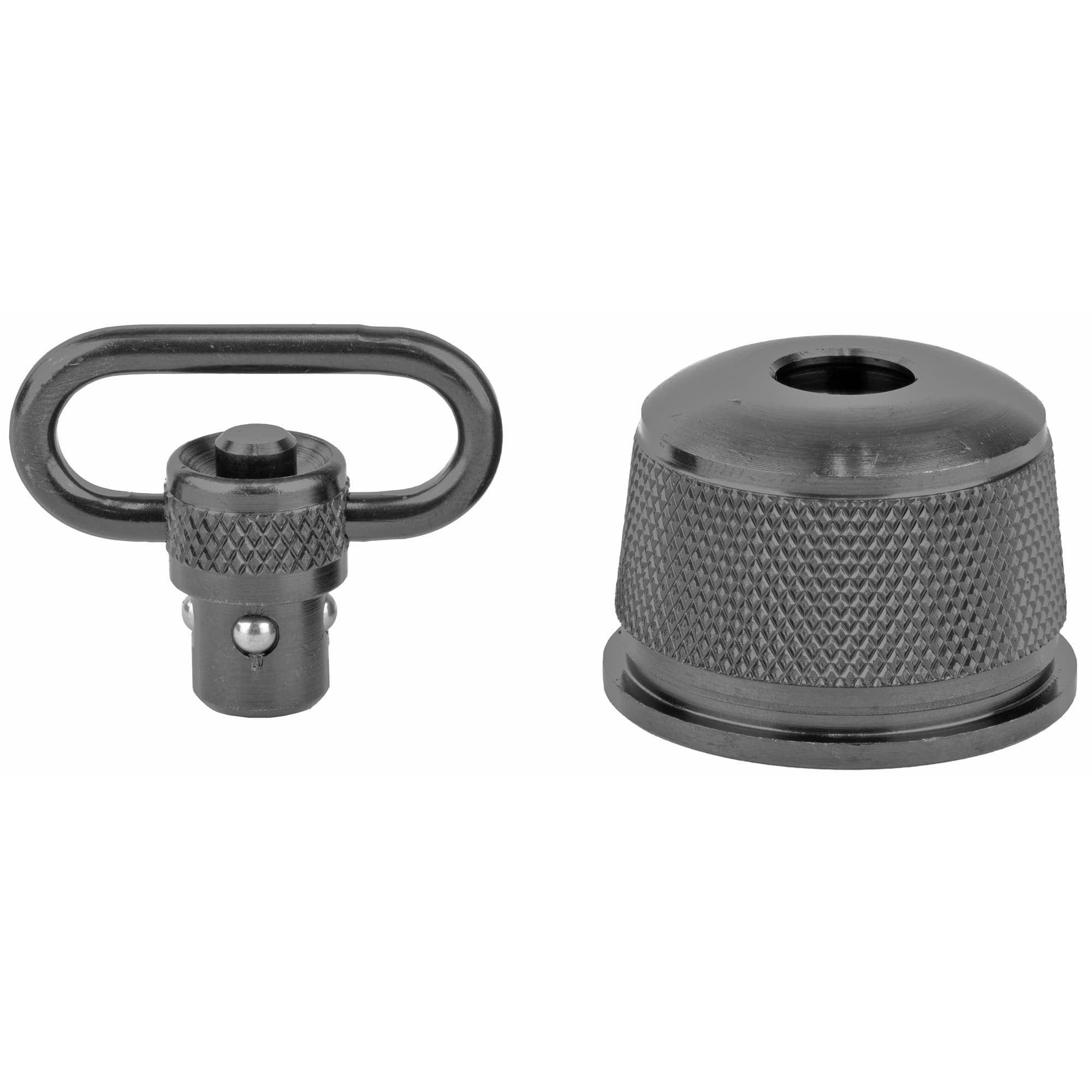 GrovTec US Inc GTSW296 Mag Cap  Shotgun 1" Push Button Black Oxide Remington 870 Express 12 Gauge Steel