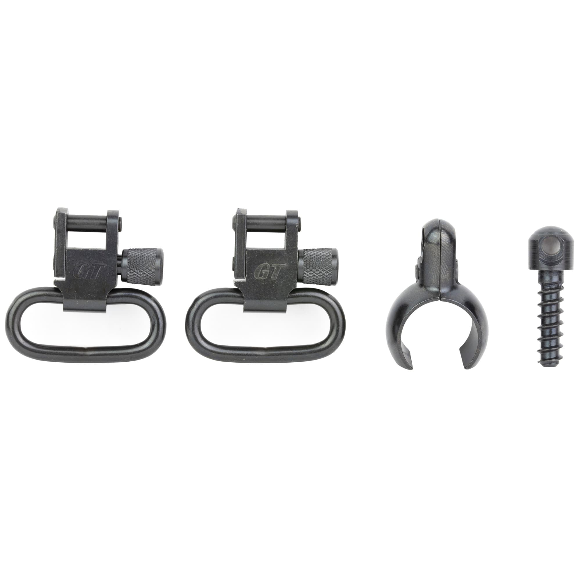 GrovTec US Inc GTSW43 Swivel Set Tube .630"-.675" 1" Black Steel Rifle