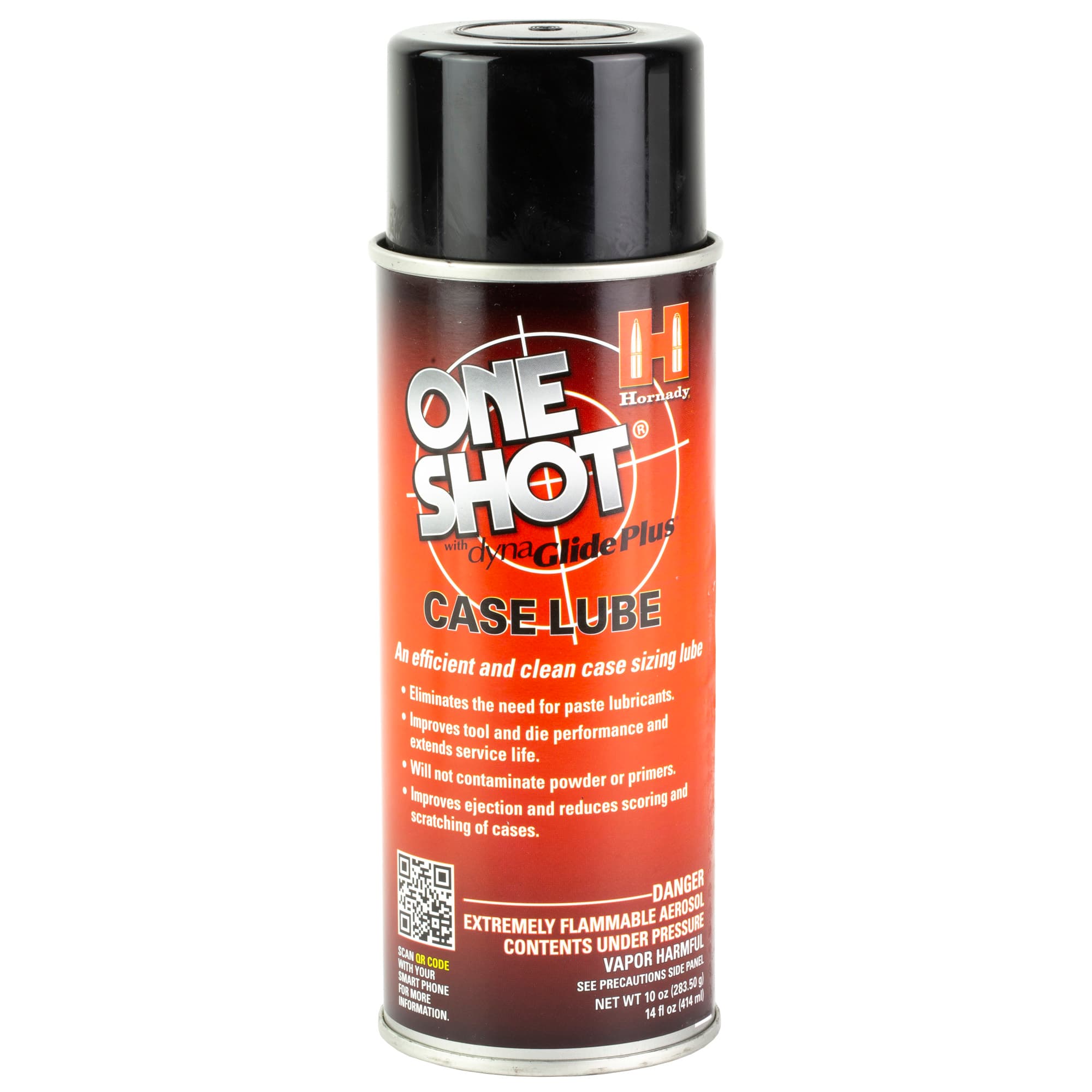 Hornady 99913 One Shot Case Lube Cleans Lubricates Prevents Rust & Corrosion 10 oz Aerosol