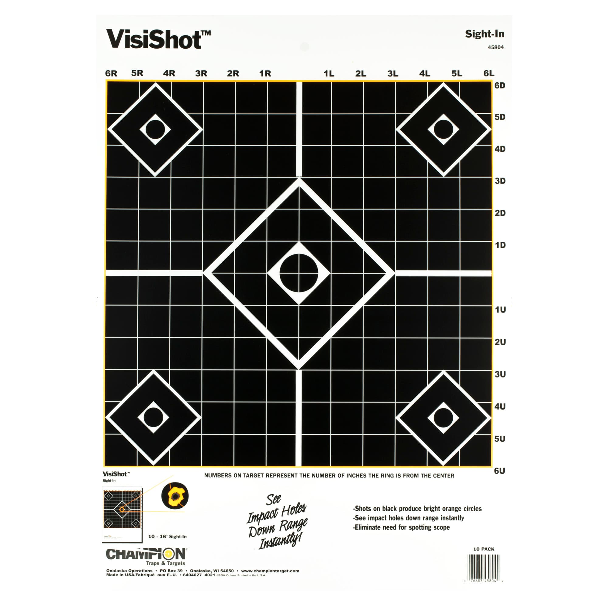 Champ Visishot Sight-in (10/pk)