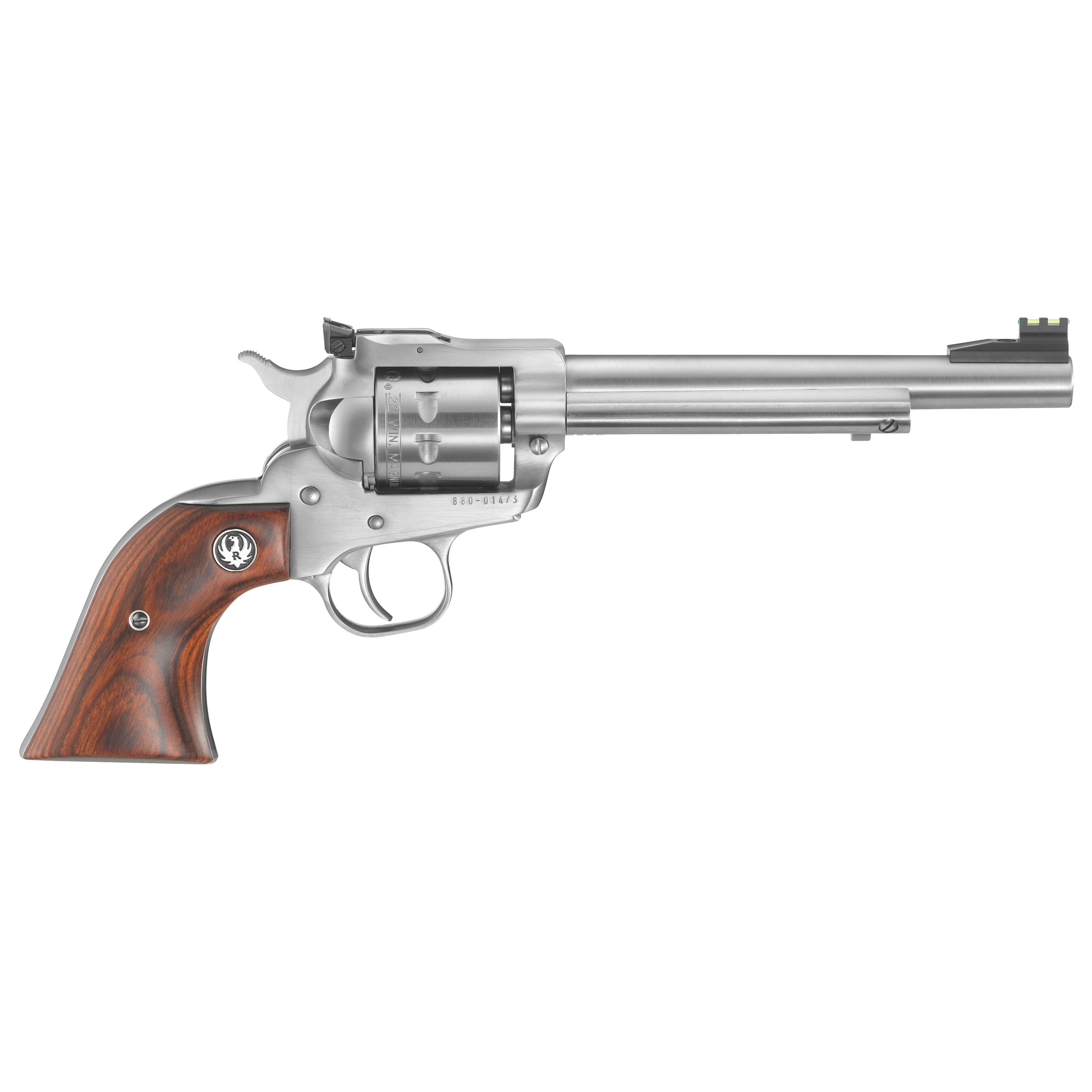 Ruger Single-Nine 22 Wmr 6.5 inch 9 Round Satin Stainless Hardwood Grip