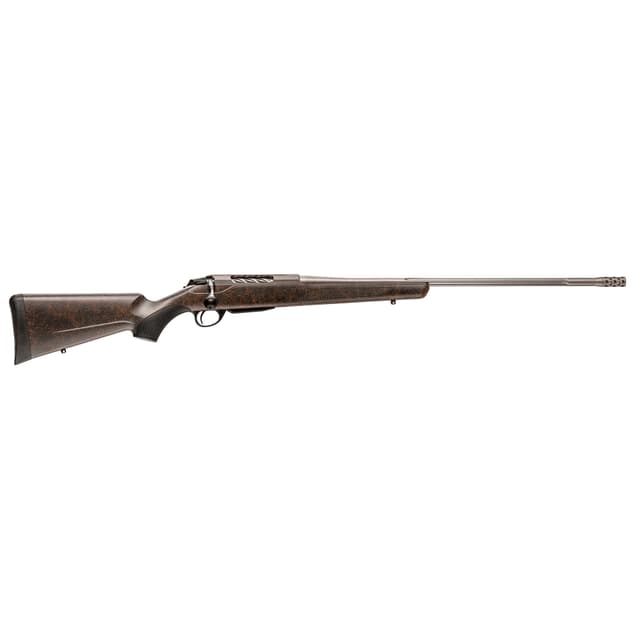 Tikka T3x Lite 243 Winchester 22.4in 3rd Round Stainless Fluted Orange Webbed Stock