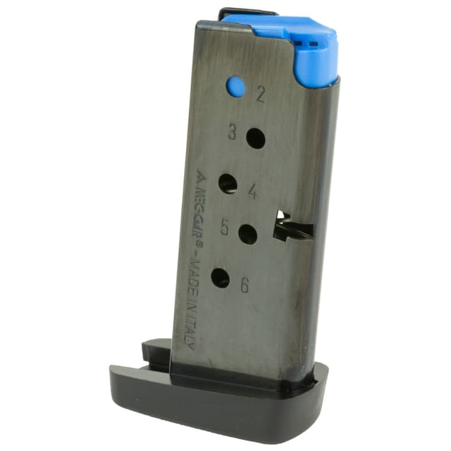 Mec-Gar MGPT7386B 6rd 380 ACP Magazine Fits Taurus PT738 TCP Blued Carbon Steel