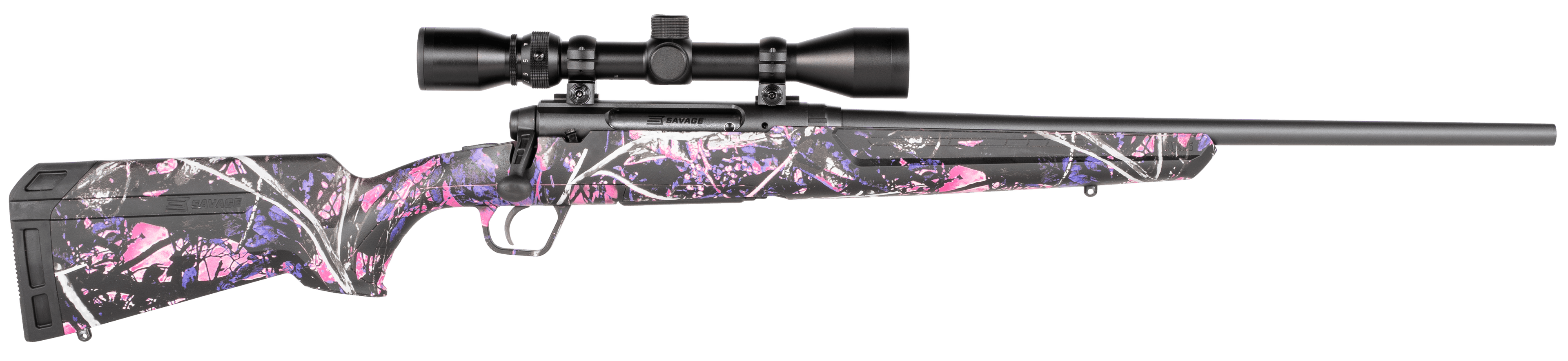 Savage Axis XP Compact 6.5 Creedmoor 20 inch 4 Rounds Muddy Girl