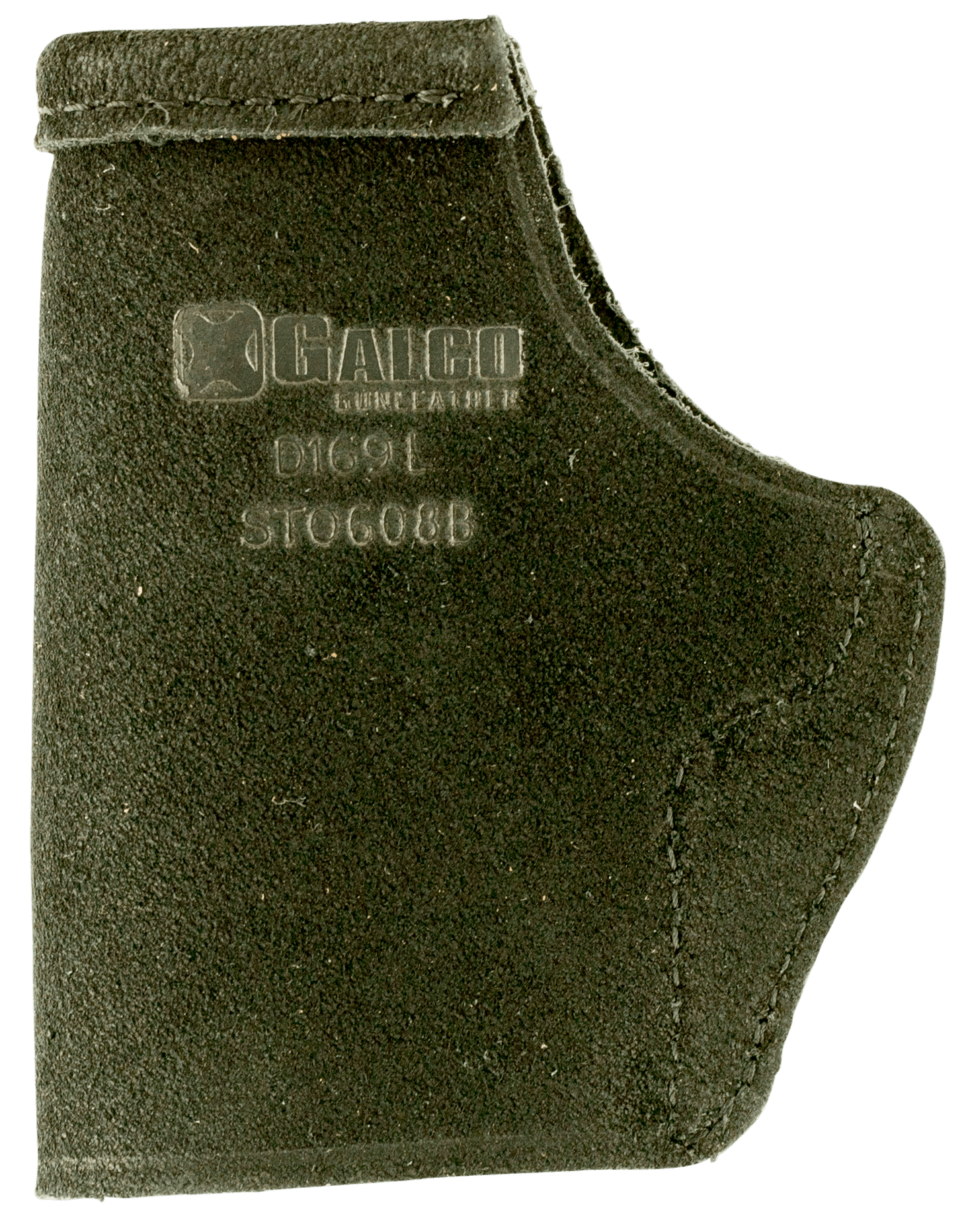 Galco STO600B Stow-N-Go IWB Black Leather Compatible w/ Sig P365/P365 SAS/Glock 42 Belt Clip Mount Right Hand