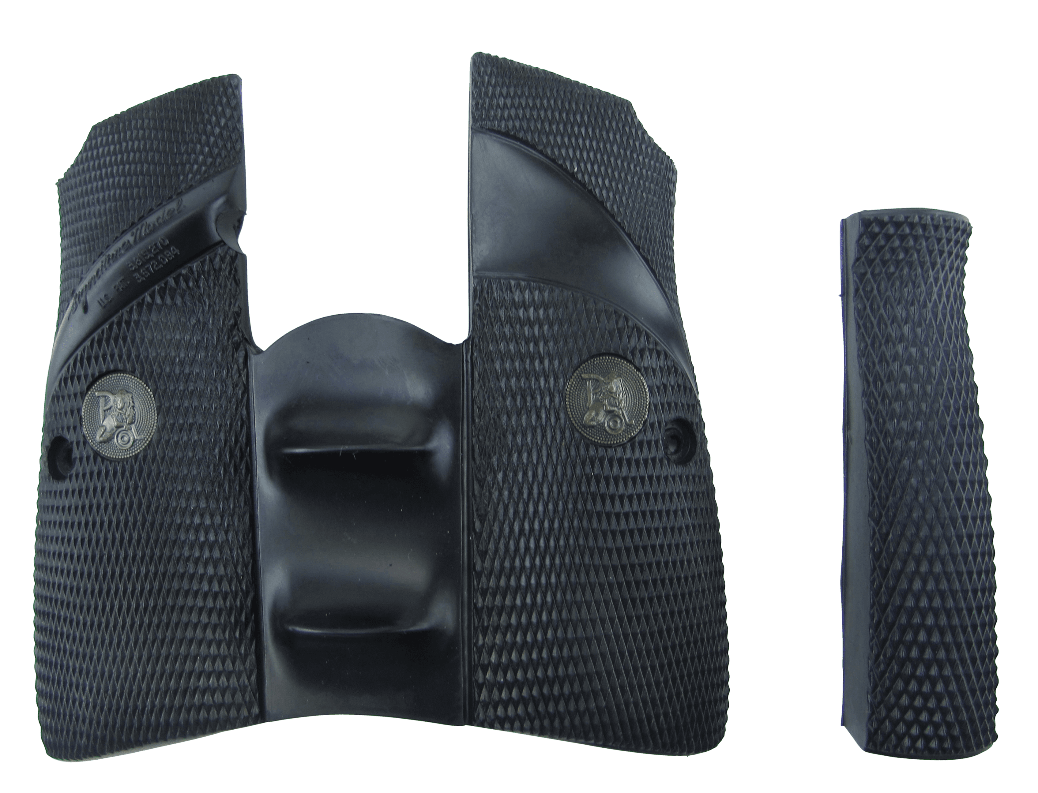 Pachmayr Signature Grip Wraparound Checkered Rubber Backstrap Finger Grooves Browning Hi-Power