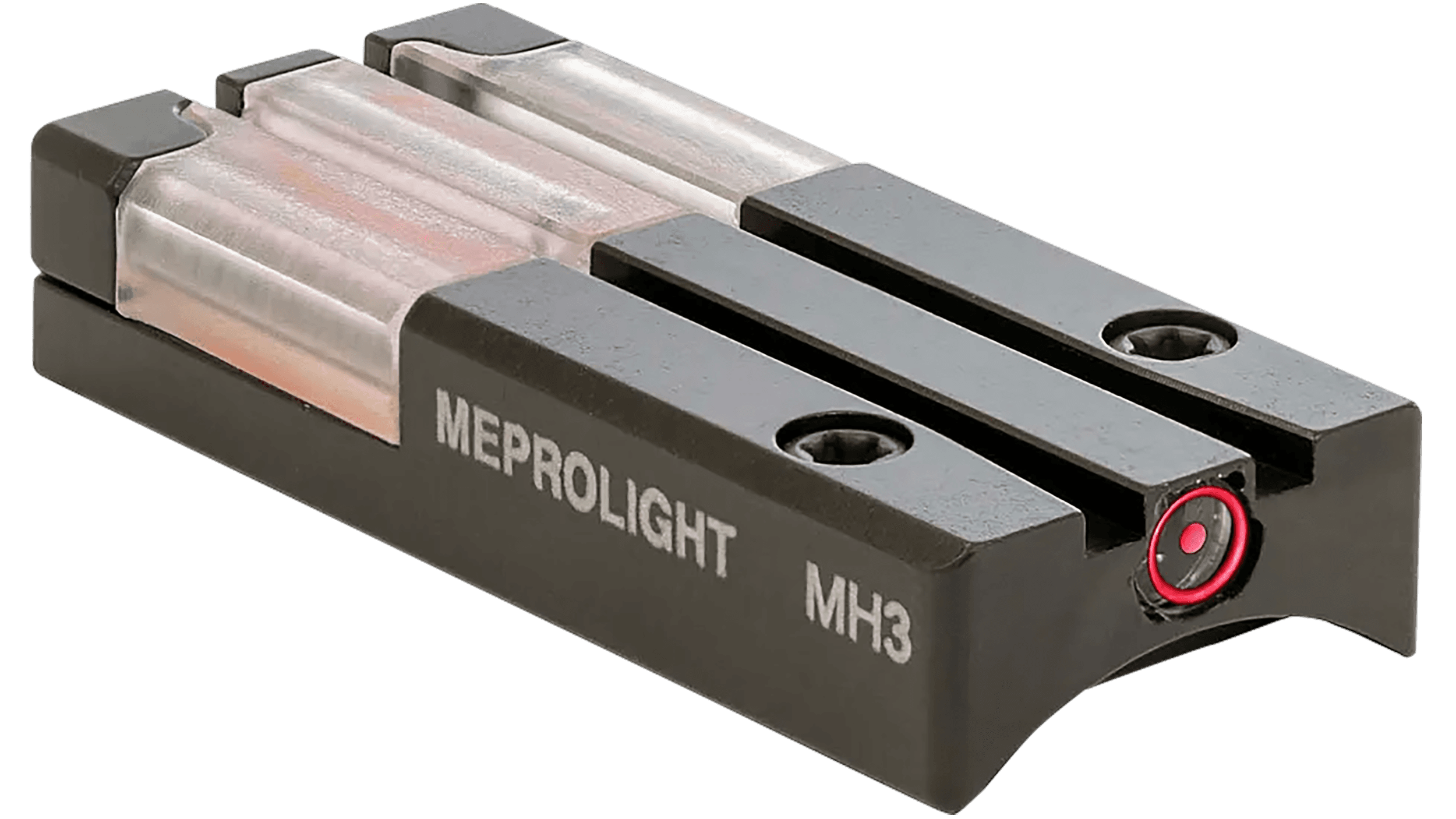 Meprolight Bullseye Rear Sight Glock MOS Red Tritium Fiber Optic