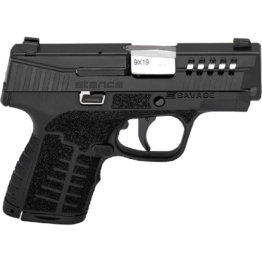 Savage Stance MC9 9mm 3.2in 7rd/10rd Nitride Polymer Night Sights