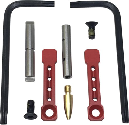KNS Precision Non-Rotating AR-15 Trigger Hammer Pin Kit Stainless Steel .154 Red