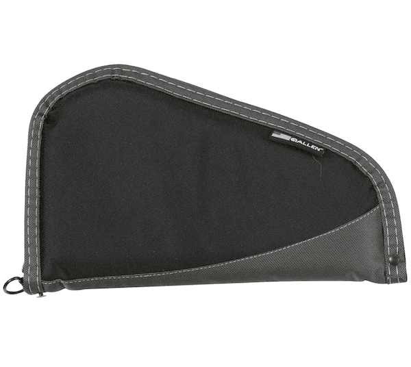 Allen 4448 Deluxe Handgun Case Black w/Gray Trim, Foam Padding, Non-Absorbent Lining & Lockable Zipper 8" L