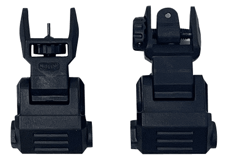 NcStar VG166 Picatinny Low Profile Front Rear Sight Set AR-15 Polymer