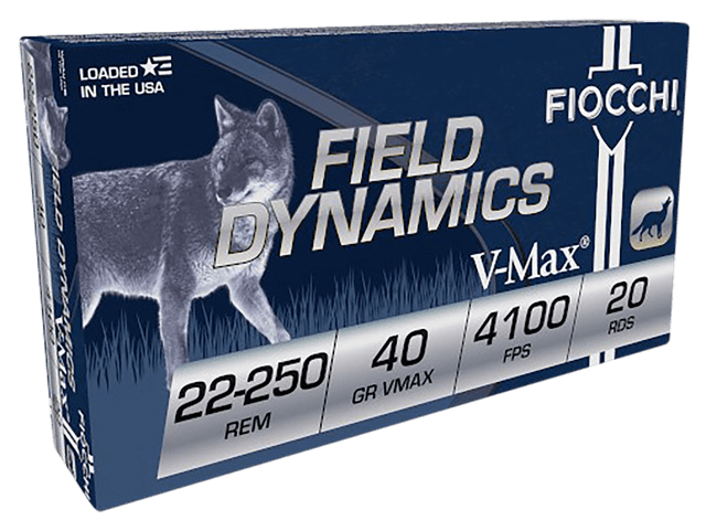 Fiocchi Fxt 22-250 Remington V Max 40 Grain 20 Rounds