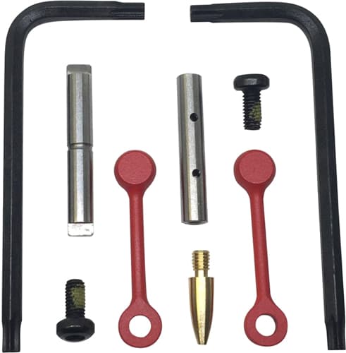 Kns Precision Kns Pin Kit Non-Rotating AR-15 Trigger Pins Stainless Red