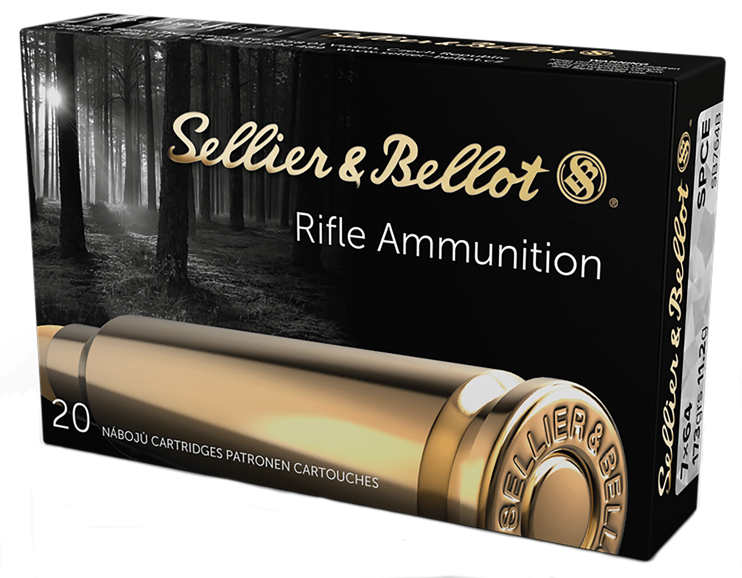 Sellier & Bellot SB764B 7x64mm Brenneke Soft Point Cut Through Edge 173 Grain 20 Rounds