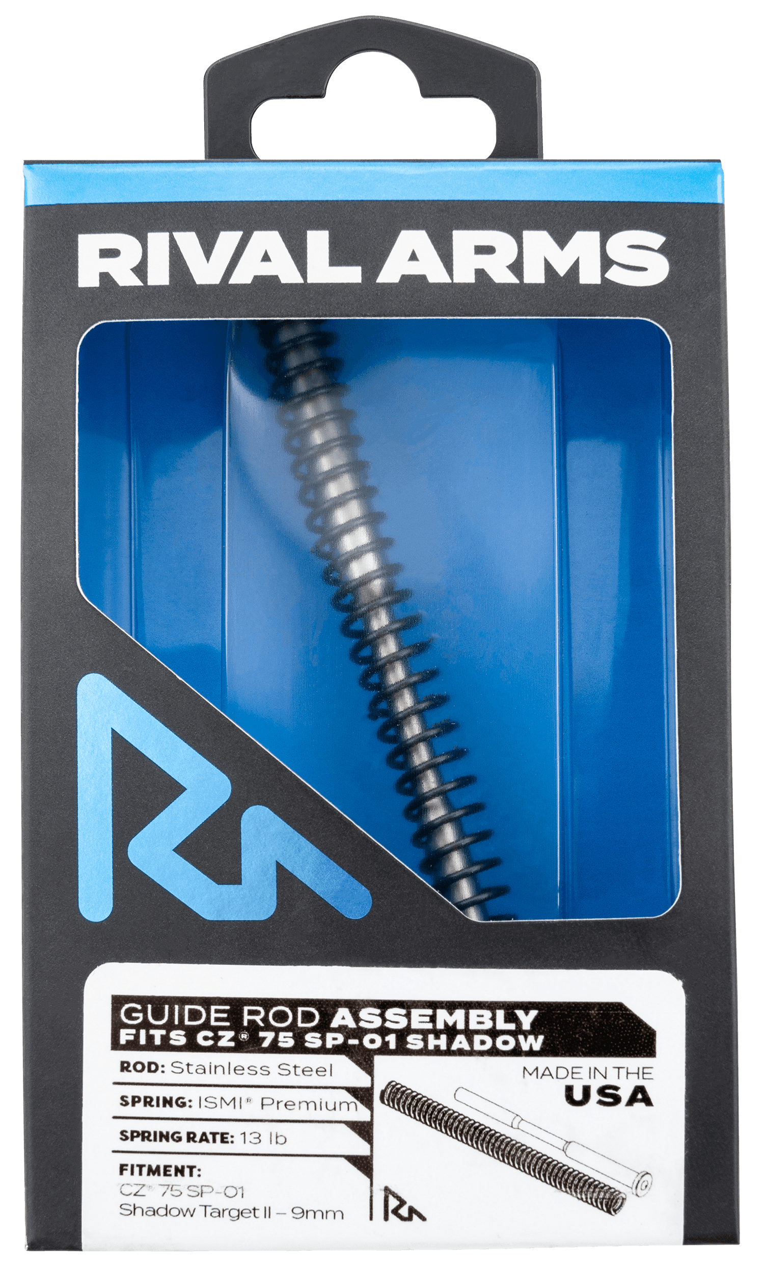 Rival Arms Rara50C201S Guide Rod Assembly Cz 75 Sp-01 Shadow Ii Stainless