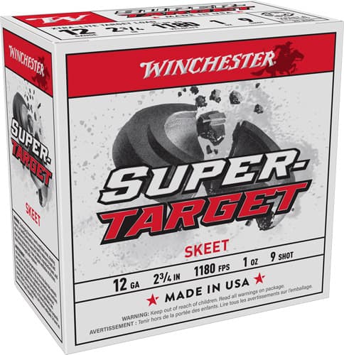 Winchester Target 12 Gauge Lead Shot #9 1 Ounce 250 Rounds
