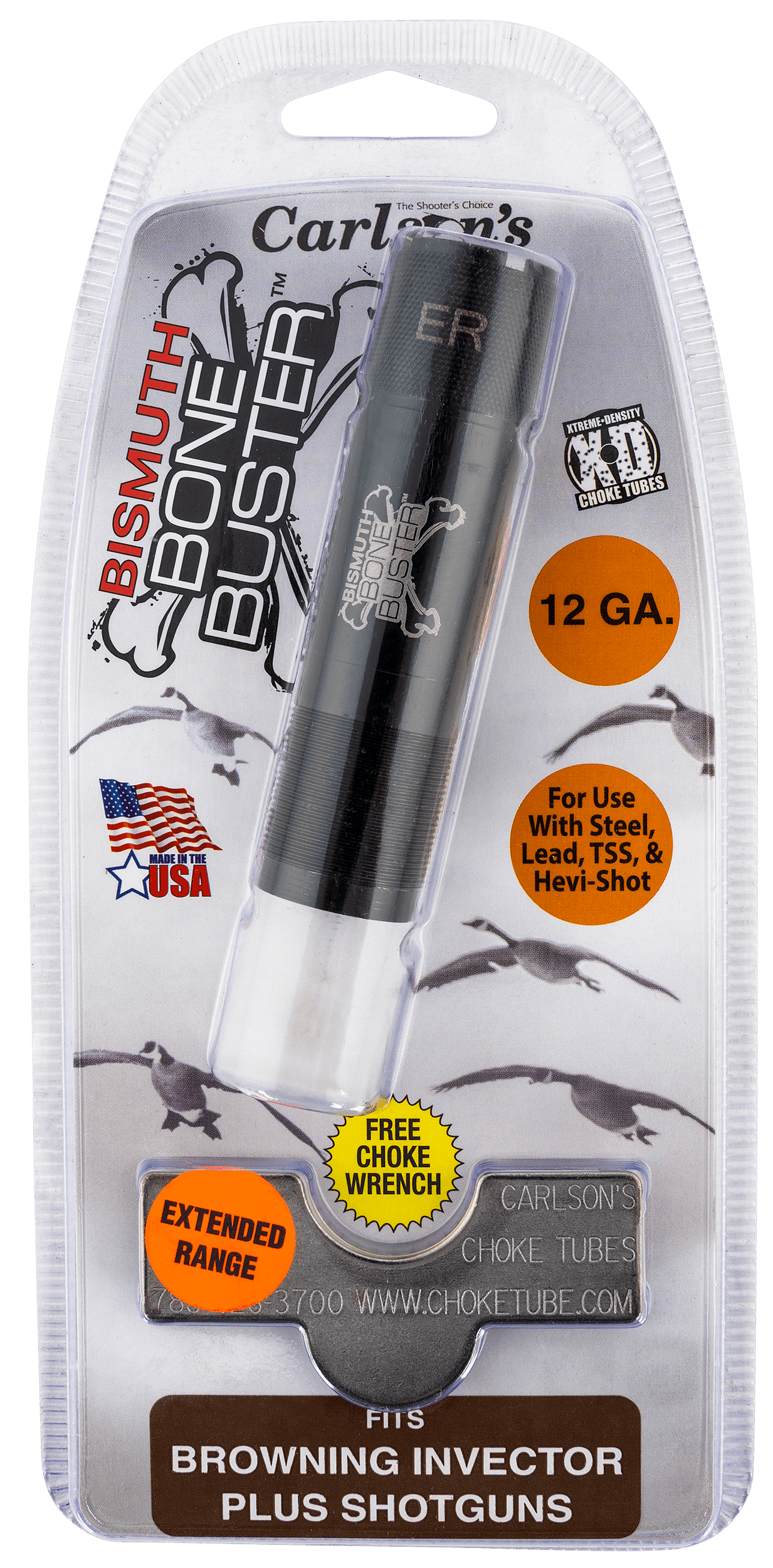 Carlson 09205 Invector Plus 12 Gauge Extended Range 17-4 Stainless 040 Constr