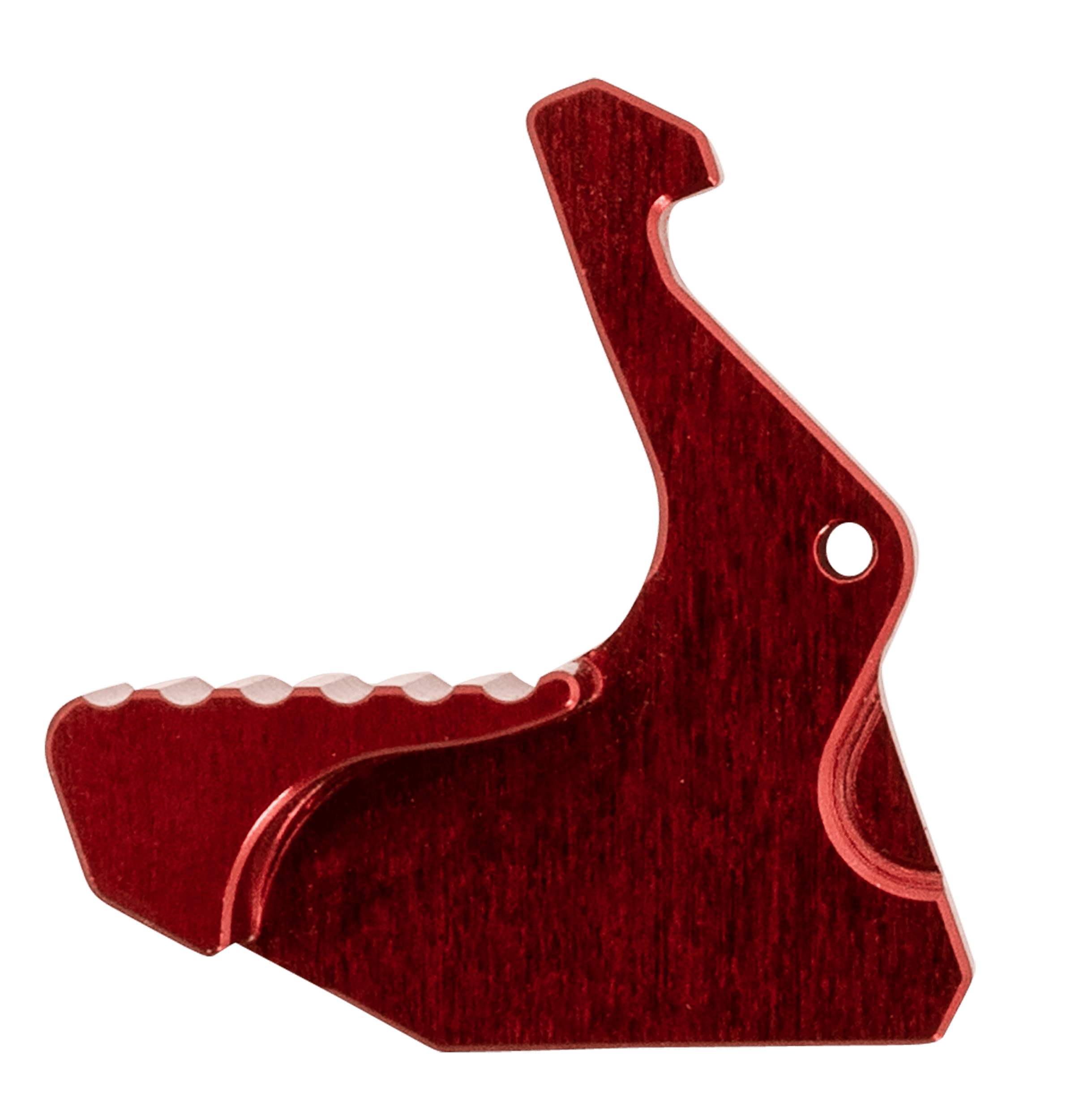 Rise Armament Red Aluminum Extended Charging Handle Latch for Mil-Spec AR