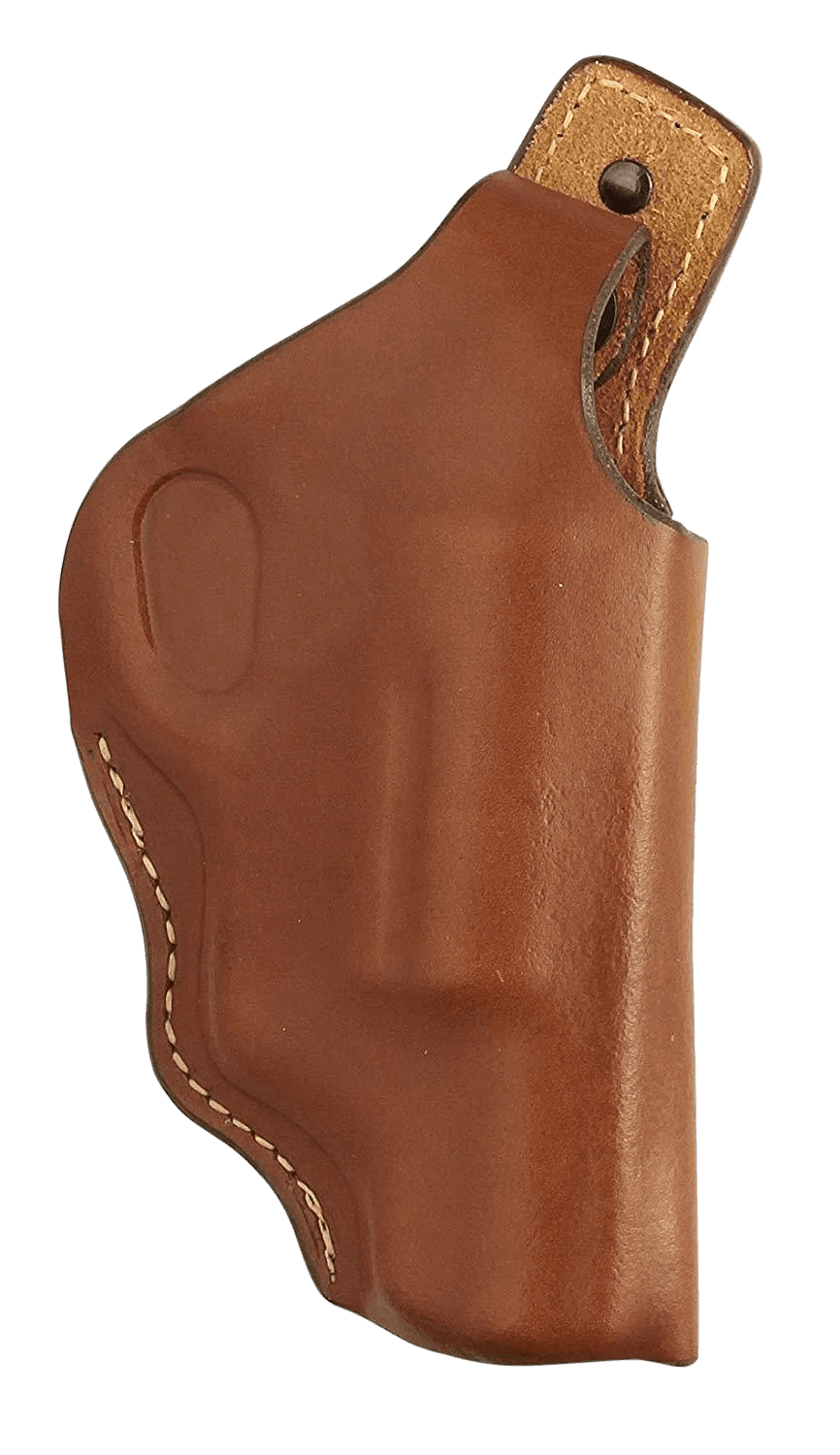 Hunter Company 1167 High Ride OWB Chestnut Tan Leather Belt Loop Fits Taurus Public Defender Fits 2" Barrel Right Hand