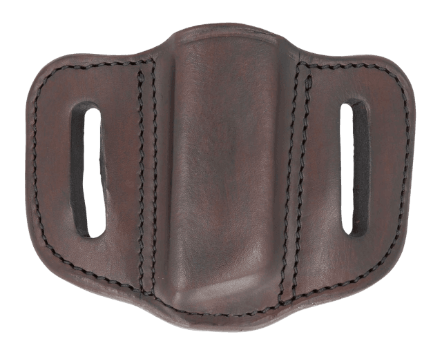 1791 Gunleather MAG12SBRA MAG1.2 Single Mag Holster Signature Brown Leather Belt Slide Compatible w/ Double Stack Ambidextrous