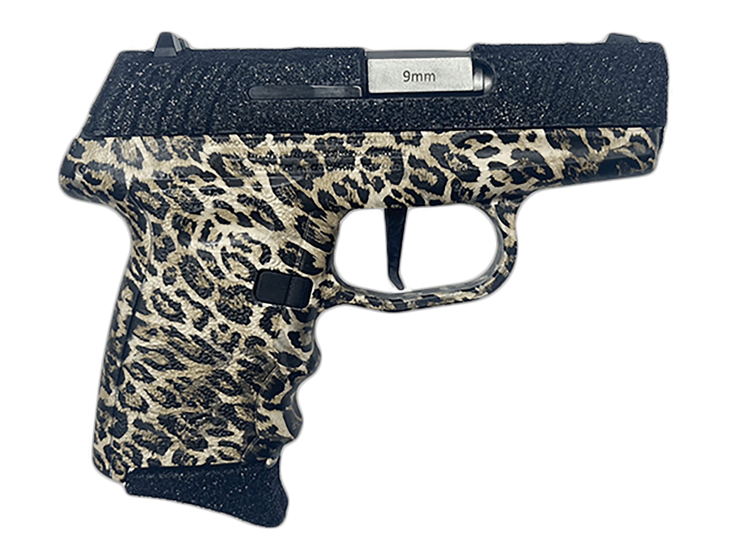 SCCY Industries DVG1PBLP DVG-1 Sub-Compact Frame 9mm Luger 10+1 3.10" Stainless Quadlock Barrel, Black Glitter Optic Ready/Serrated Stainless Steel Slide, Black Leopard Polymer Frame & Grip