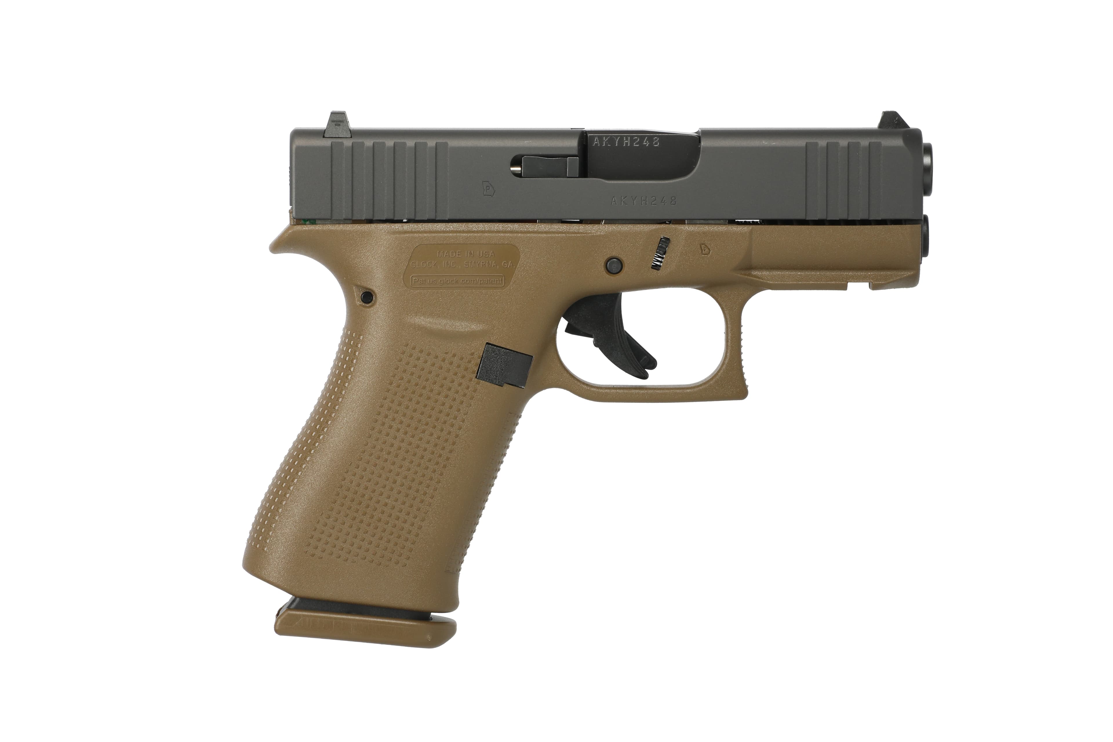 Glock G43X 9mm Luger 3.4in Barrel 10rd Flat Dark Earth FDE