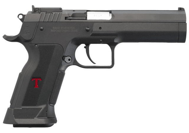 Tanfoglio IFG TFSTOCK3P40 Stock III Full Size 40 S&W 13+1, 4.44" Black Polygonal Rifled Barrel, Black Serrated Slide, Black Polymer Frame w/Beavertail, Polymer Grip