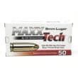 TulAmmo MAXXTech Handgun Ammunition 9mm Luger 124gr FMJ 1126 fps 500/ct (Case of 10, 50/ct Boxes)