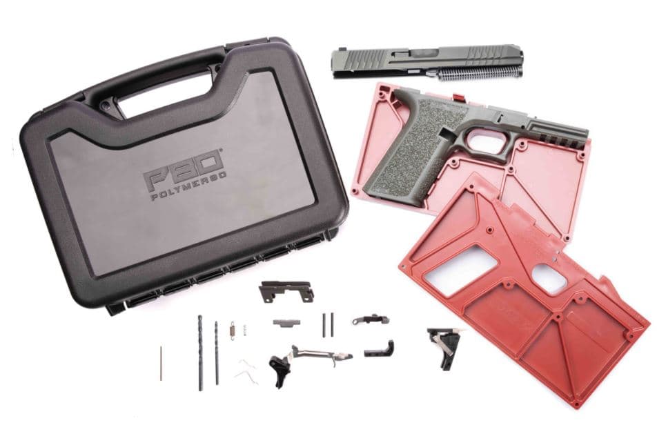 Polymer 80 PF940 Complete 80% Frame Kit V2 With Assembled Slide OD Green 10rd