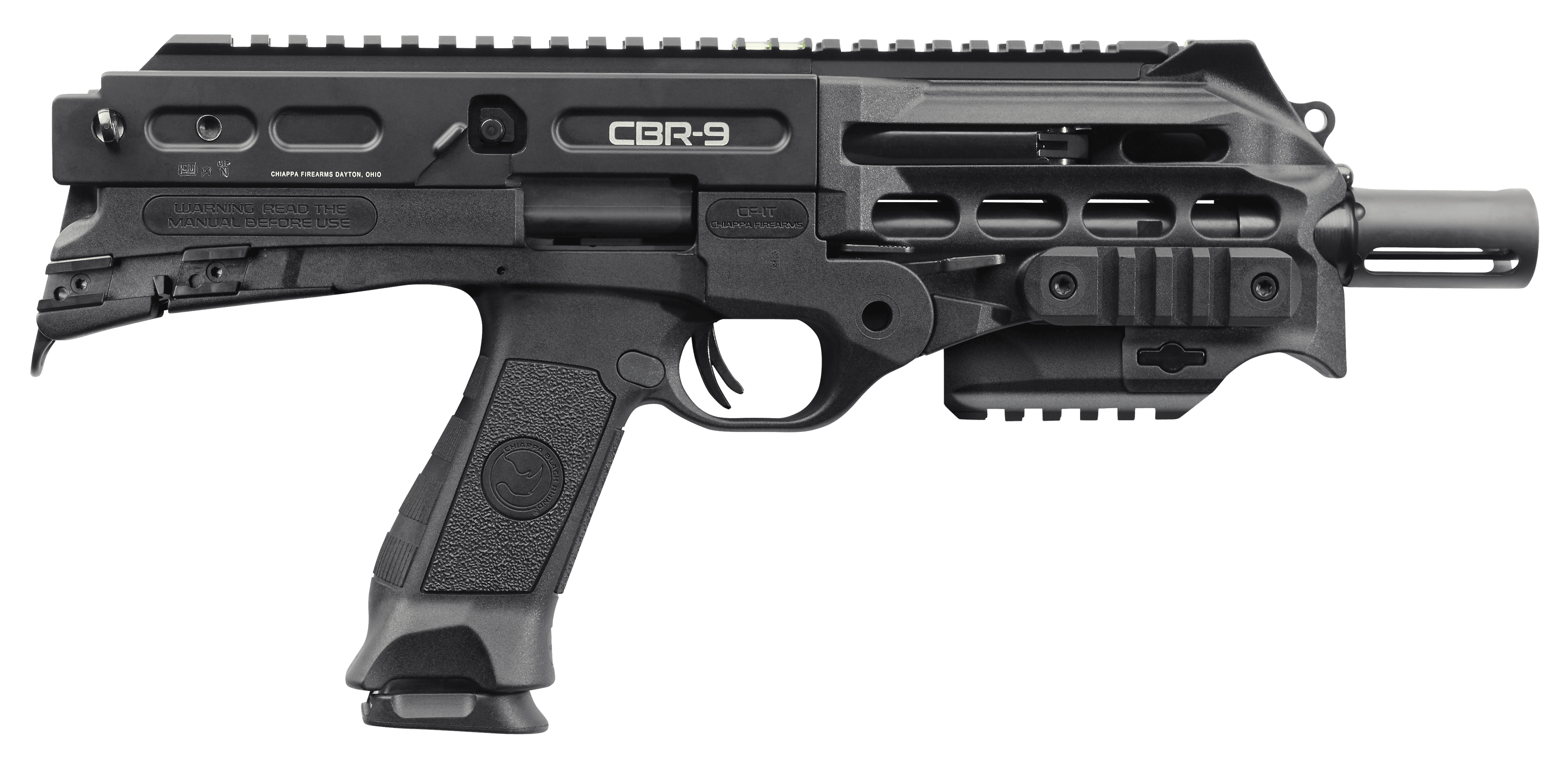 Chiappa CBR-9 Black Rhino, 9mm Luger, 9in. Barrel, 18rd - Black (500217)