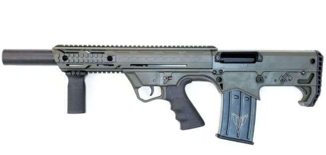 Black Aces Pro Series Bullpup Semi-Auto Shotgun - OD Green | 12ga | 18.5" Barrel | Barrel Shroud