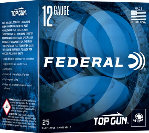 Federal Top Gun 12 Gauge Lead Shot #8 1 Ounce 250 Rounds