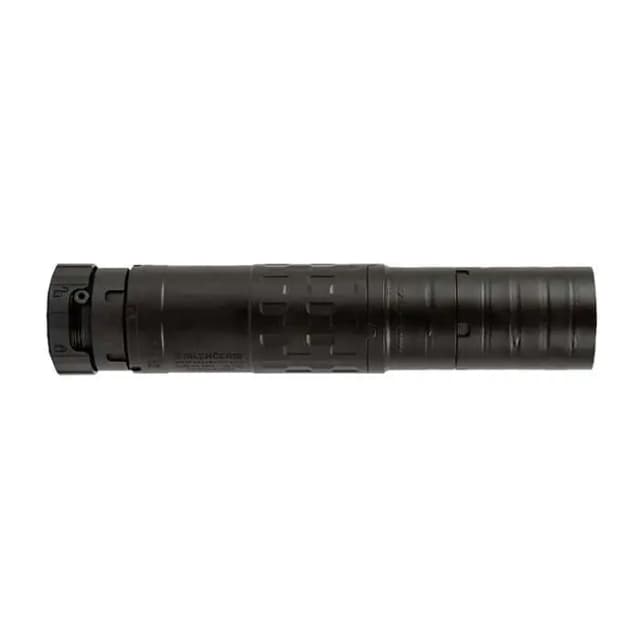 SilencerCo Omega 36M Rifle Suppressor 5.7x28mm to 9mm Luger/ 5.56 NATO to .338 LPM Stainless Steel/Titanium