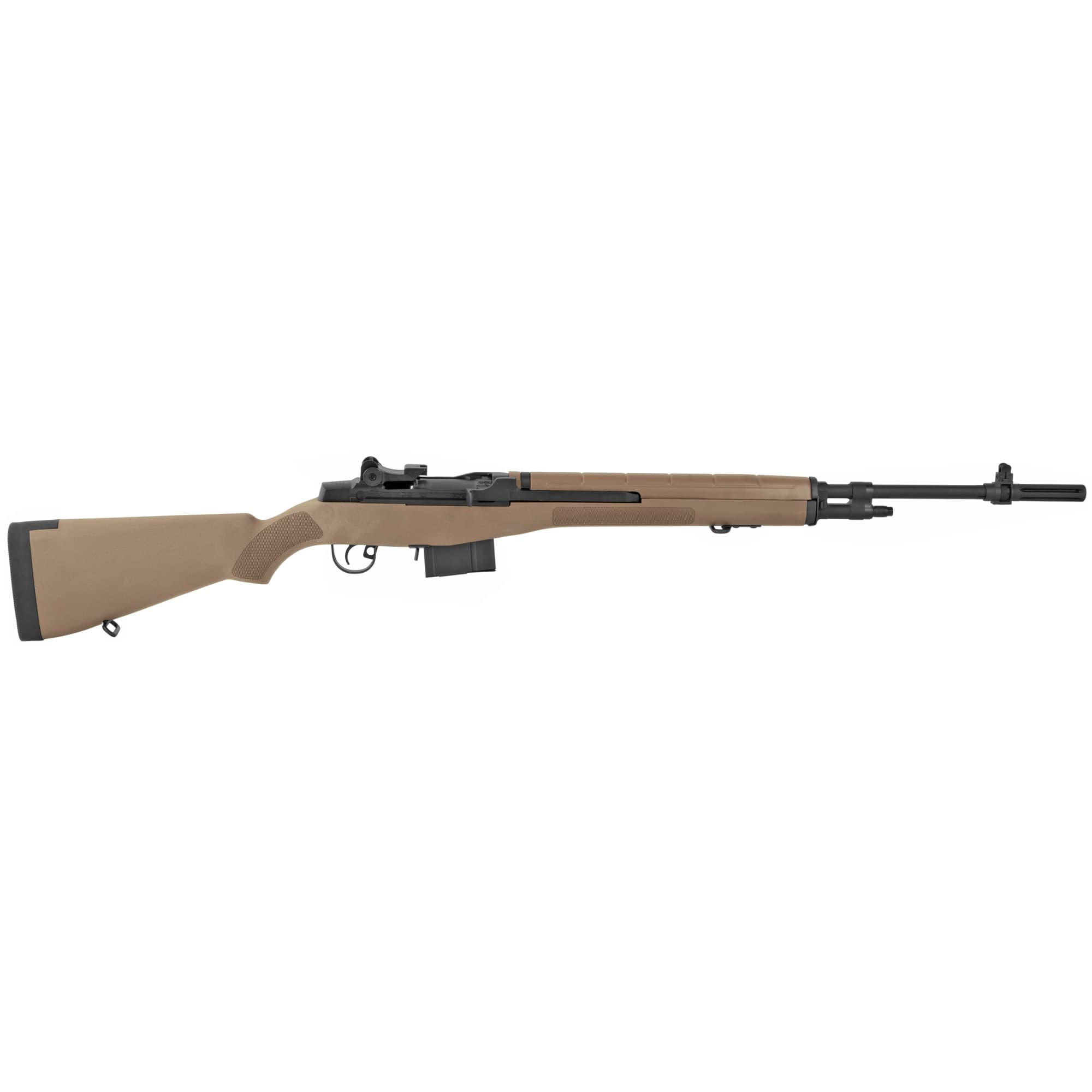 Springfield Armory MA9120 M1A Standard Issue 308 Win/7.62x51mm 10+1 22" Black Parkerized Carbon Steel Barrel, Black Parkerized Steel Receiver, Flat Dark Earth Synthetic Fixed Stock, Right Hand