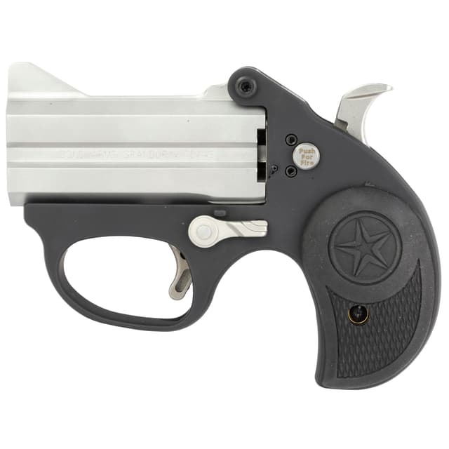 Bond Arms BASL Stinger 380 ACP 2rd 3" Matte Stainless Steel Barrel, Anodized 7075-T6 Aluminum Frame, Rebounding Hammer, Blade Front/Fixed Rear Sights, Rubber Grip, Manual Safety