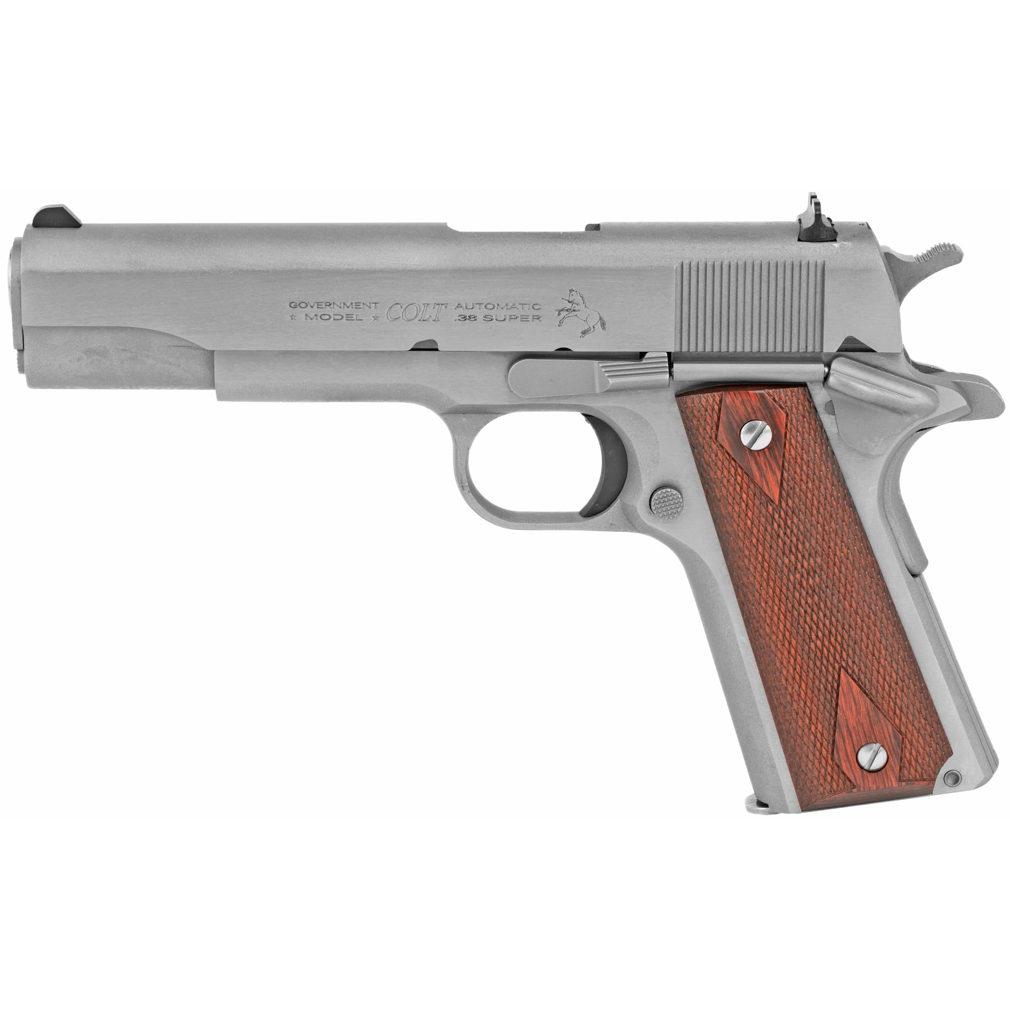 Colt, 1911 Government Series 70, .38 Super, 5 inch Barrel, 9+1 Rounds, Stainless