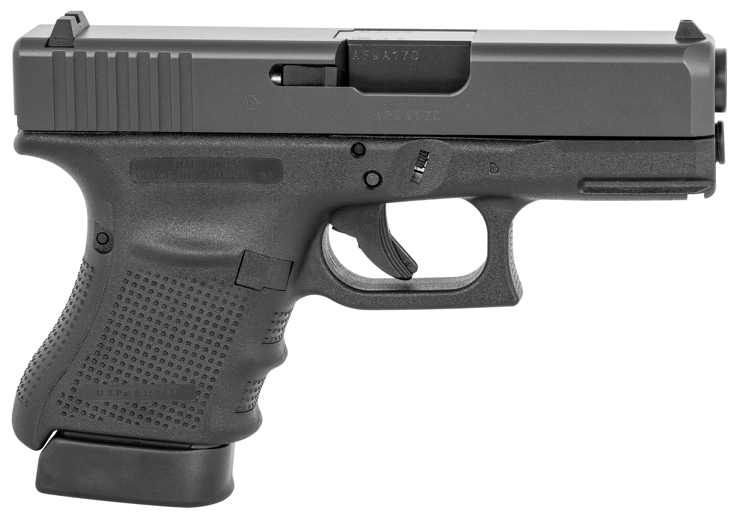 Glock G30 Gen 4 .45 ACP 3.78in 10rd Black Finish