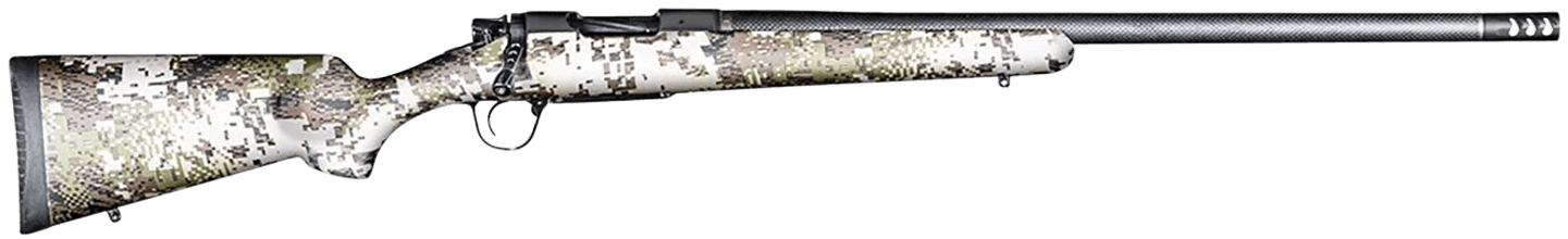 Christensen Arms 8010632400 Ridgeline FFT 7mm PRC 3+1 22" Carbon Fiber/Threaded Barrel, Black Nitride, Sitka Subalpine Camo Stock