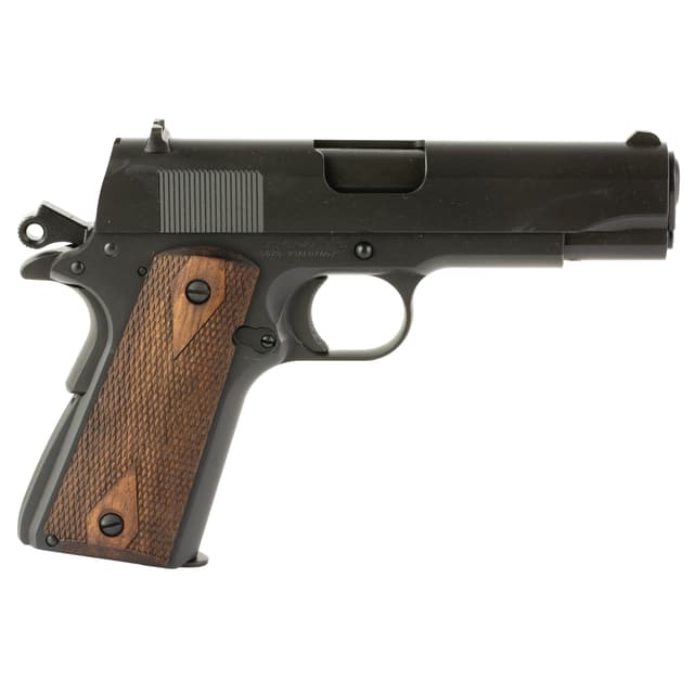 SDS Tisas 1911 Tank Commander Pistol 9mm 4.25 in. Grey Cerakote Walnut 8 rd.