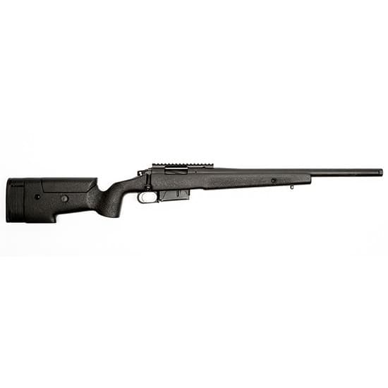 McMillan MCMTAC65CMBLK Tac 6.5 Creedmoor 5+1 24" Threaded Medium-Heavy Match Grade Barrel, Black, McMillan G31 Action, OEM Adj. Comb A-5 Stock, Adj. Trigger, Scope Base