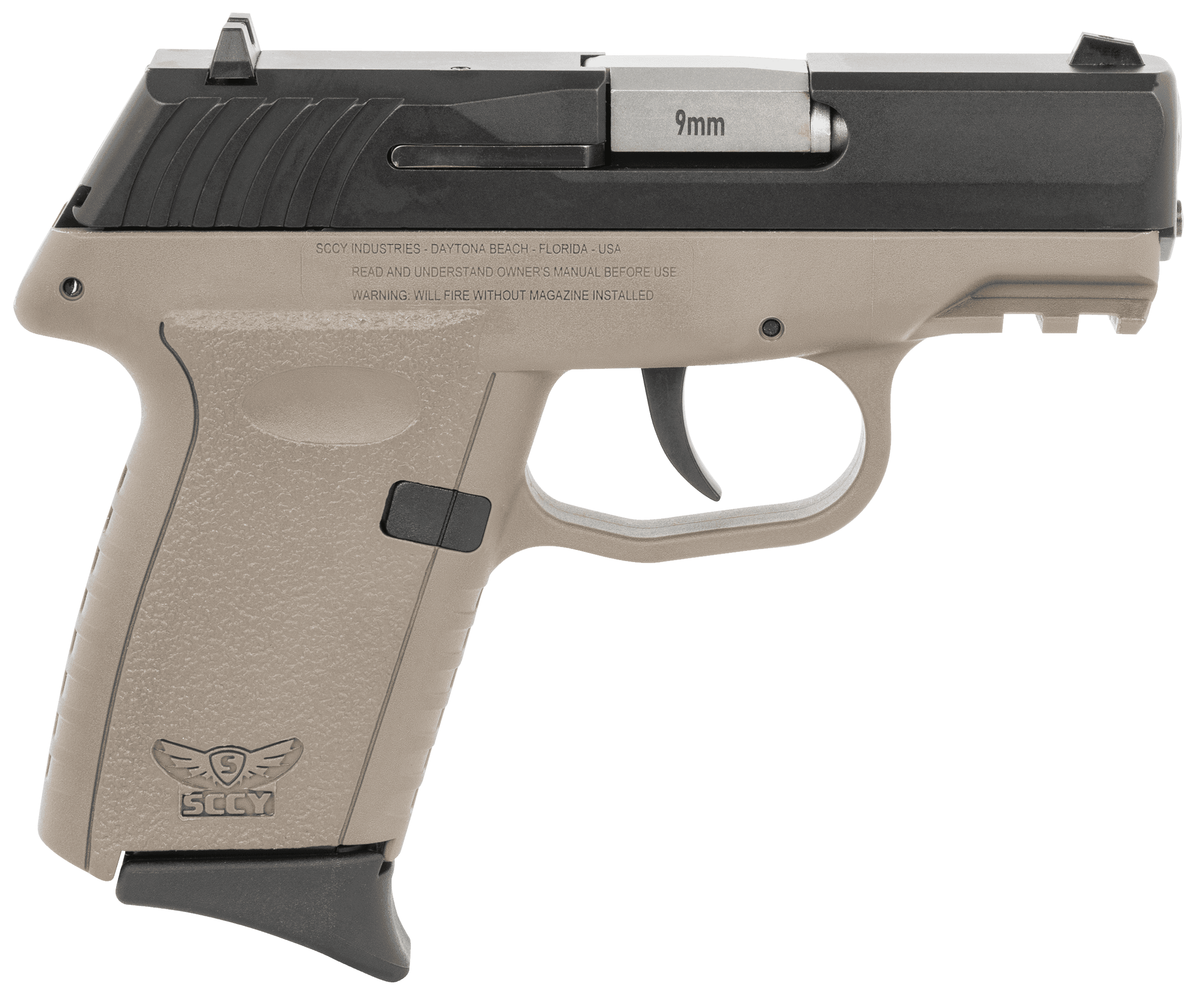 SCCY CPX-2 Gen 3 Sub-Compact Pistol - Black / FDE | 9mm | 3.1" Barrel | 10rd | No External Safety
