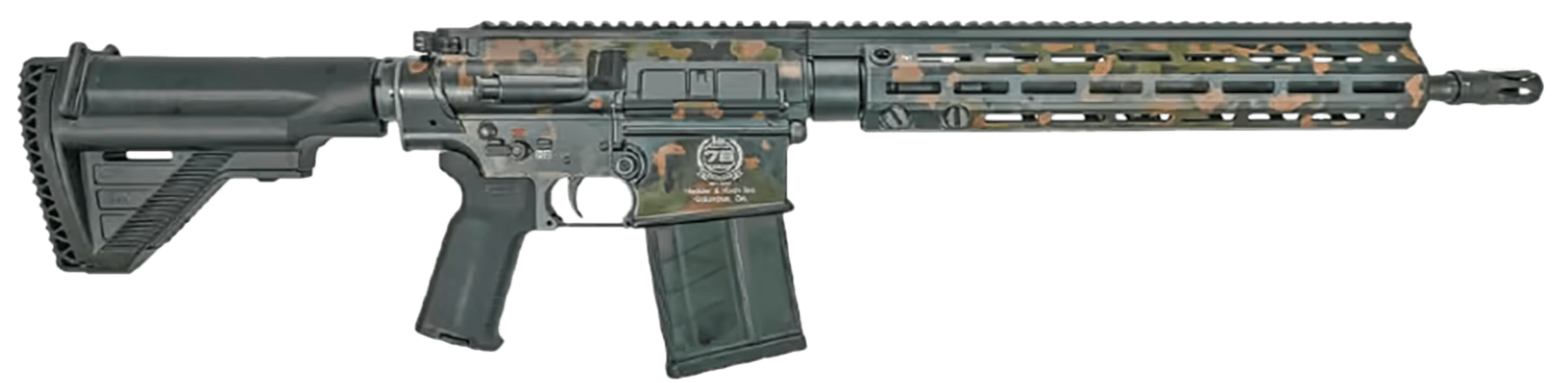 Heckler & Koch MR762A1 7.62x51mm 16.5in 10 Rounds Fleck Tarn Camo 75th Anniversary