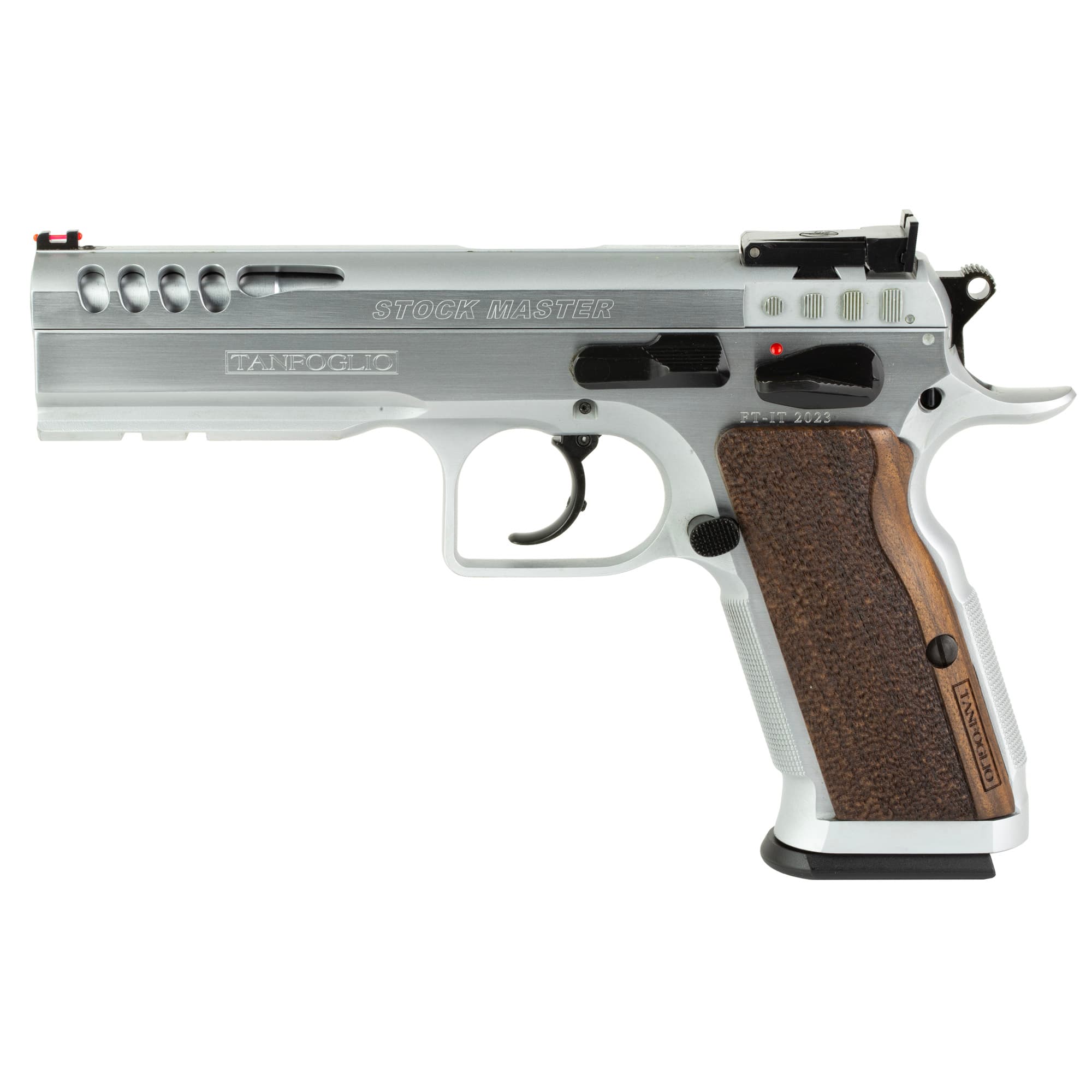 Tanfoglio IFG TFSTOCKM10 Defiant Stock Master 10mm Auto 13+1 4.75" Hard Chrome Steel/Aluminum Grip