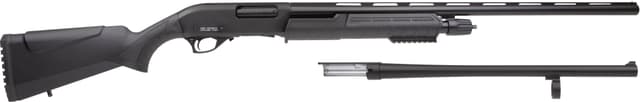 Rock Island Armory Field/Security Combo, 12GA, 18.5in. Barrel, 5rd, Incl. 28" V/R Barrel - Black (PA12C1828-B)