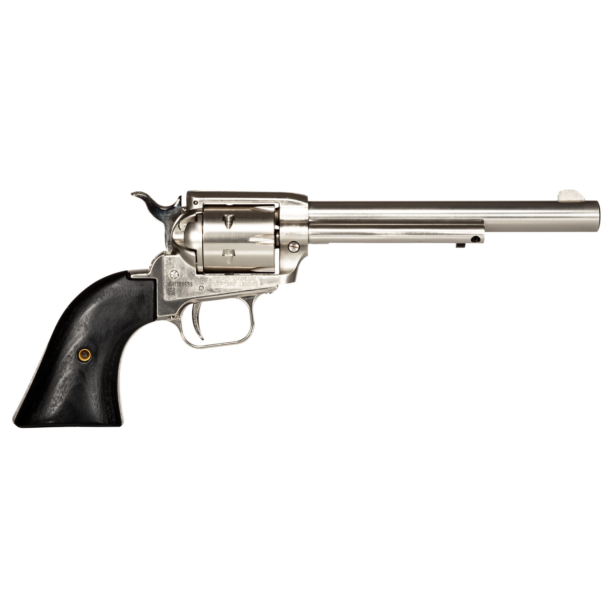 Heritage Rough Rider Revolver 22 LR. 6.5 in. Nickel Star Grip 6 Shot