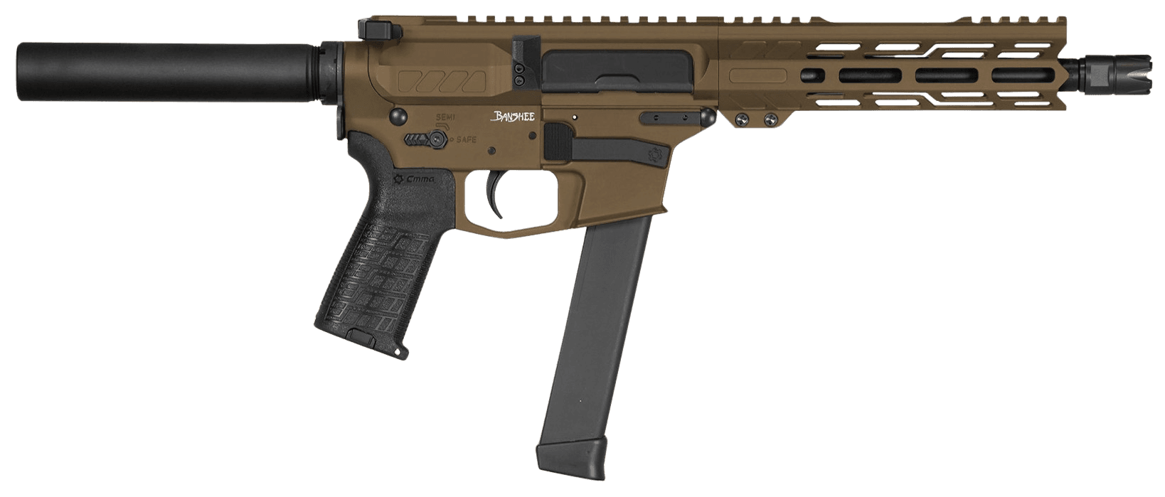 CMMG Banshee MKGS 9mm Luger 8" 33+1 Midnight Bronze Rec Semi-Auto