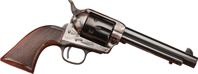Taylors & Company 556202DE Short Stroke Smoke Wagon 45 Colt (LC) 6rd 5.50" Blued Cylinder & Barrel Color Case Hardened Steel Frame Checkered Walnut Navy Size Grip (Taylor Tuned)