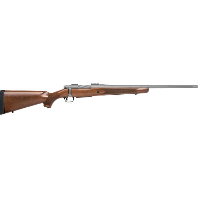 Mossberg Patriot Rifle 243 Winchester 22 in Stainless Walnut