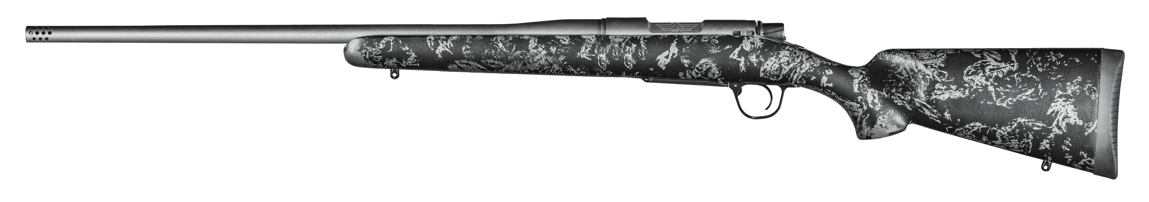 Christensen Arms 8010110700 Mesa FFT 6.5 Creedmoor 4+1 20" Threaded Barrel, Tungsten Gray Cerakote, Black with Gray Webbing Stock,